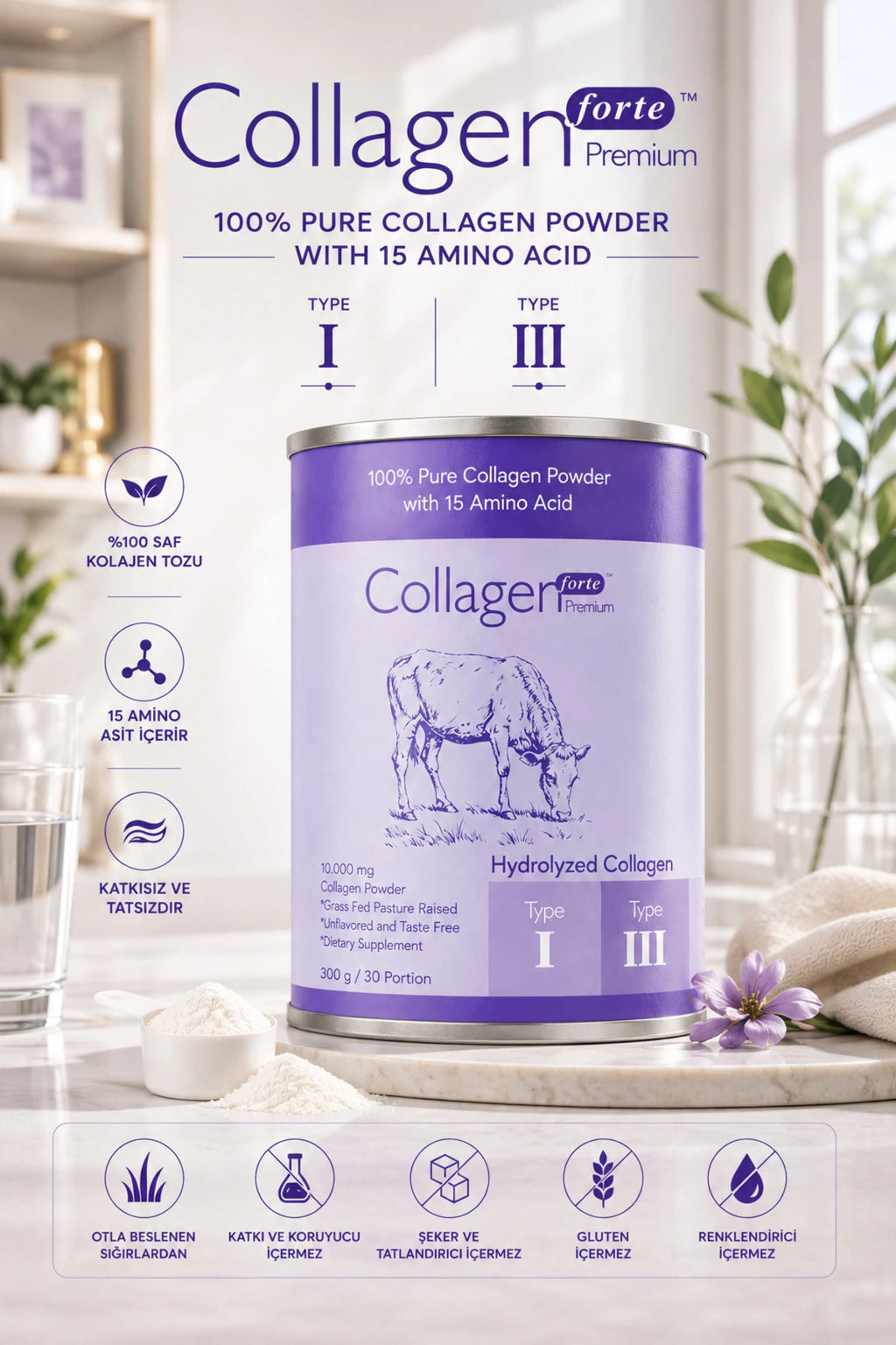 Premium Toz Kolajen 300 g kullanım