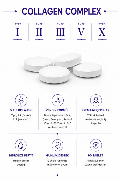 5 Tip Kolajen + Açai Complex, 90 Tablet – ürün detayı 1