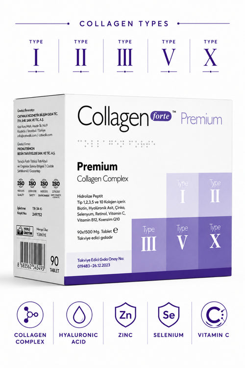 5 Tip Kolajen + Q10 Complex 1500 mg, 90 Tablet – ürün görseli