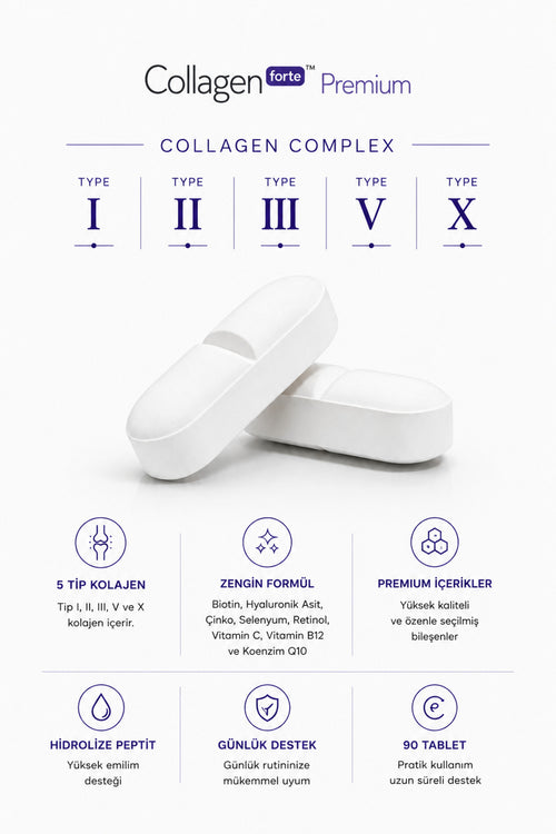 5 Tip Kolajen + Q10 Complex 1500 mg, 90 Tablet – ürün detayı 1