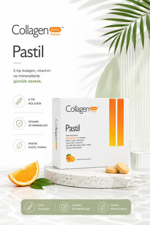 5 Tip Kolajen Pastil 2000 mg, 30 Pastil Portakal – ürün detayı 3