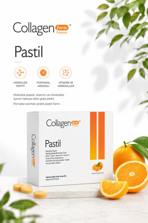 5 Tip Kolajen Pastil 2000 mg, 30 Pastil Portakal – ürün detayı 6